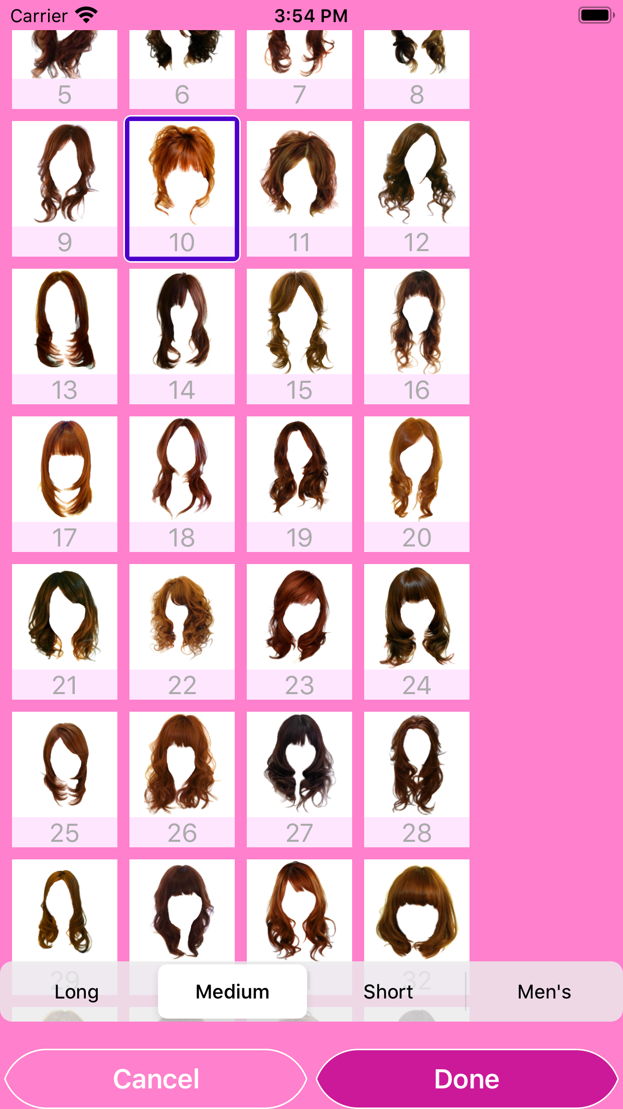 App to try hairstyles (iPhone / iPad) | iOS app